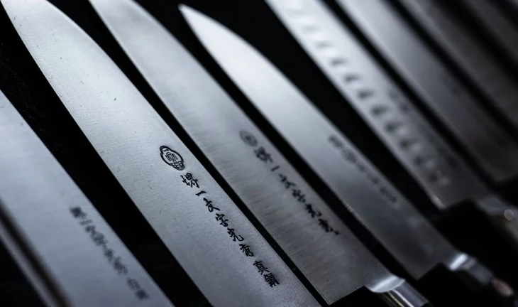 a selection of knives