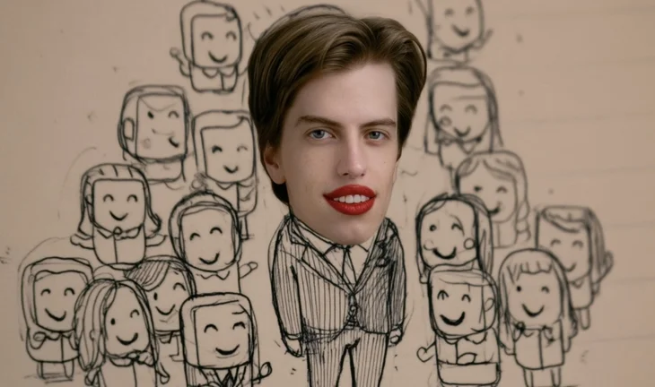 Leopold Aschenbrenner and some stick figure friends